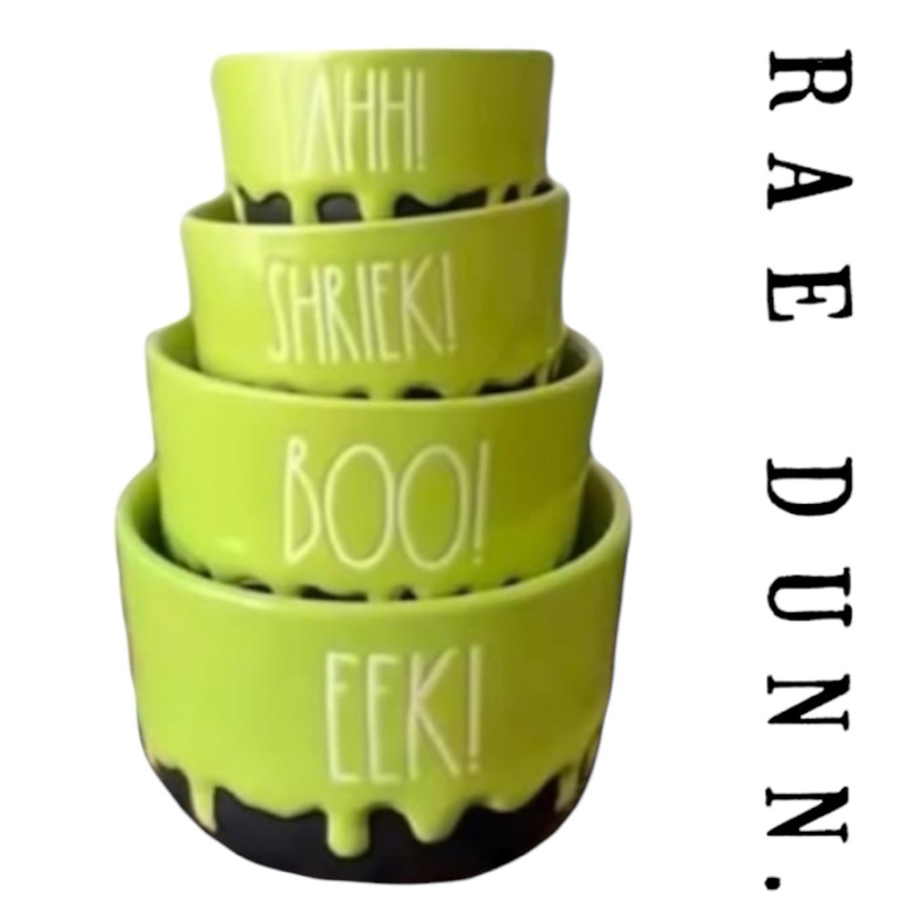 Rae Dunn Set Of 4 Ceramic Measuring Cups